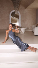 Gia Halter Maxi Dress - Midnight Blue