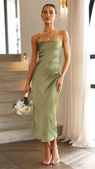 Keira Midi Dress - Olive