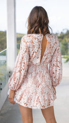 Allegra Mini Dress - Pink Floral