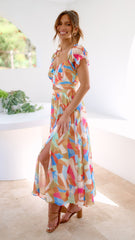 Melissa Maxi Dress - Yellow Multi