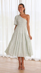 Mika Midi Dress - Mint