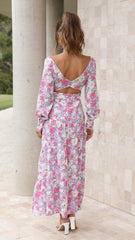 Danette Maxi Dress - Lilac Floral