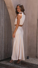 Esther Maxi Skirt - Champagne