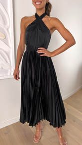 Charlotte Midi Dress - Black