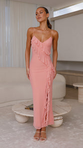 Debbie Midi Dress - Light Pink