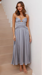 Elle Maxi Dress - Steel Blue