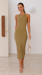 Kaegan Midi Dress - Khaki