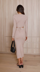 Leandra Knit Top - Tan