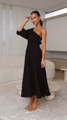 Erica Midi Dress - Black