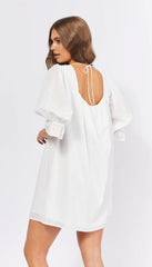 Leona Mini Dress - White Spot