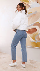 Paula Puffer Jacket - White