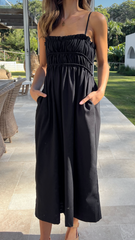 Jessica Midi Dress - Black