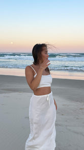 Whitney Maxi Skirt - White