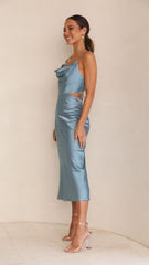 Charis Slip Dress - Slate