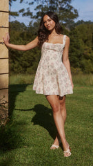 Isola Mini Dress - Yellow Floral