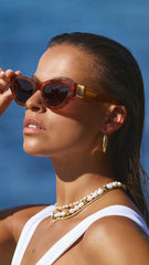 The Carla Sunglasses - Honey Tortoise Arburn