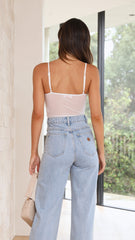 Tabby Corset Top - White