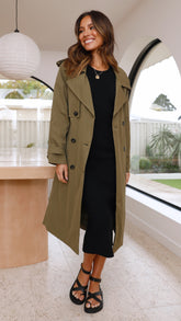 Samara Trench Coat - Khaki