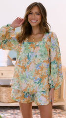 Camila Top - Wildflower Print