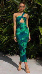 Litsa Midi Dress - Calista Green