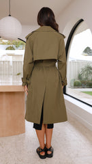 Samara Trench Coat - Khaki