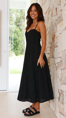 Ilenna Midi Dress - Black