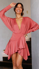 Sapphire Mini Dress - Rose