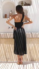 Floss Midi Dress - Black