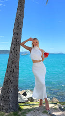 Esther Maxi Skirt - White