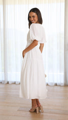 Erin Midi Dress - White