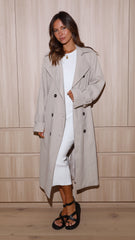 Gabbi Trench Coat - Beige