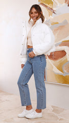 Paula Puffer Jacket - White