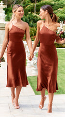 Kimbra Midi Dress - Rust