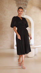 Jaymie Midi Dress - Black