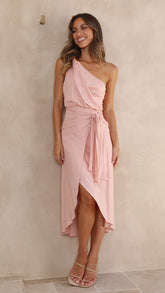 Floss Midi Dress - Blush