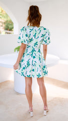 Julie Mini Dress - Green