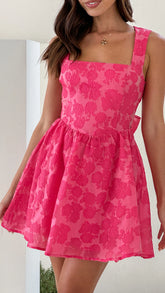 Maeko Mini Dress - Pink Floral
