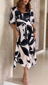 Dontella Midi Dress - Black/Champagne