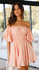 Adi Mini Dress - Peach
