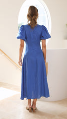 Blaire Midi Dress - Blue