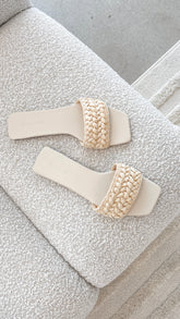 Fynn Sandal - Sand Raffia