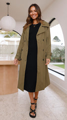 Samara Trench Coat - Khaki