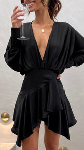 Sapphire Mini Dress - Black