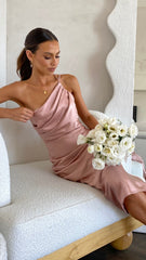 Josephina Midi Dress - Dusty Pink