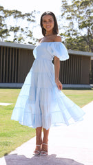 Chyna Midi Dress - Sky Blue
