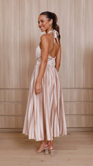 Charlotte Midi Dress - Champagne