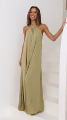 Monique Maxi Dress - Olive
