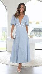 Sweetie Midi Dress - Blue