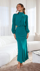 Rosella Midi Dress - Teal