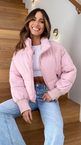 Carmen Puffer Jacket - Blush